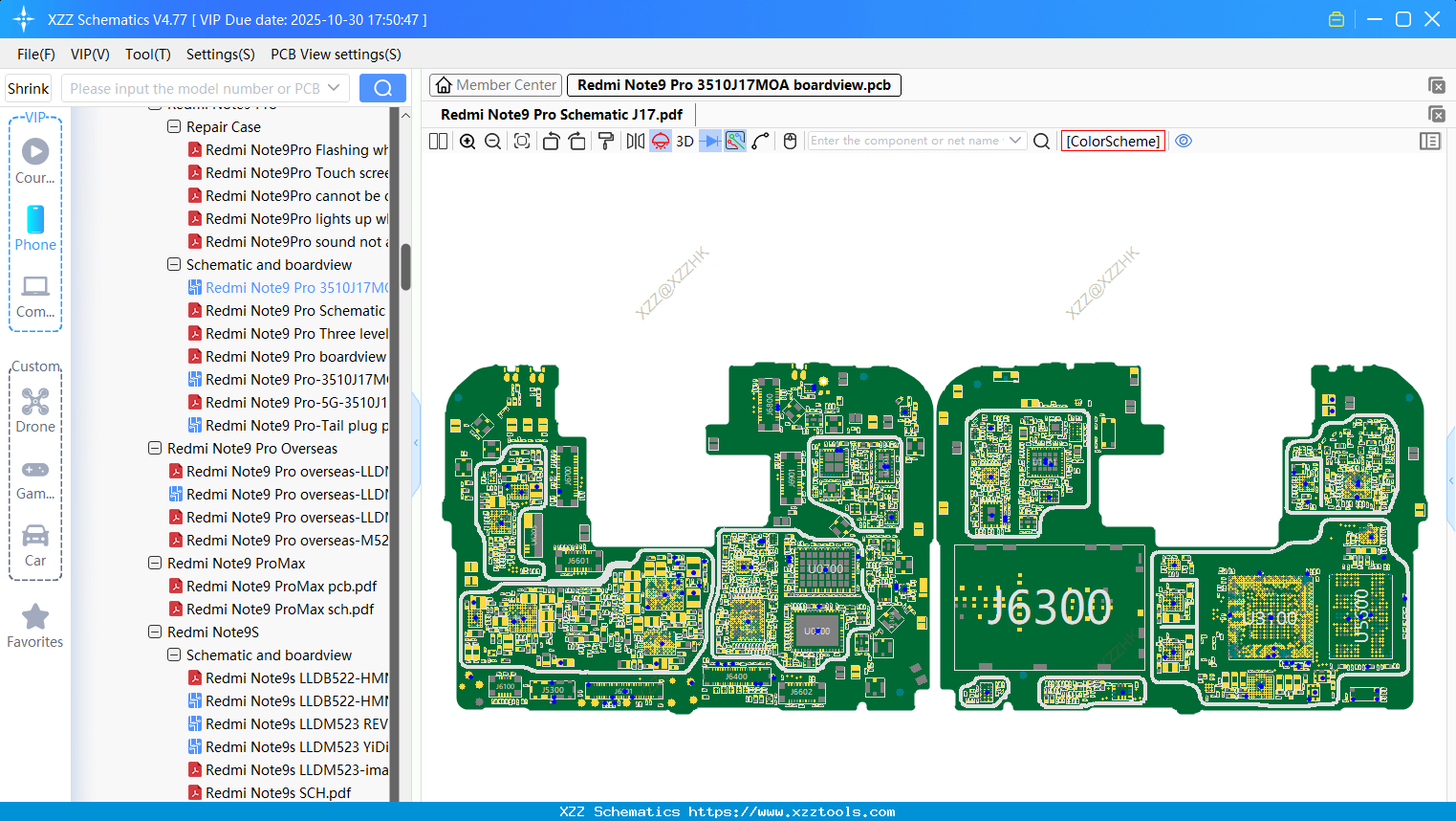 Xiaomi Redmi Note9 Pro 3510J17MOA Boardview